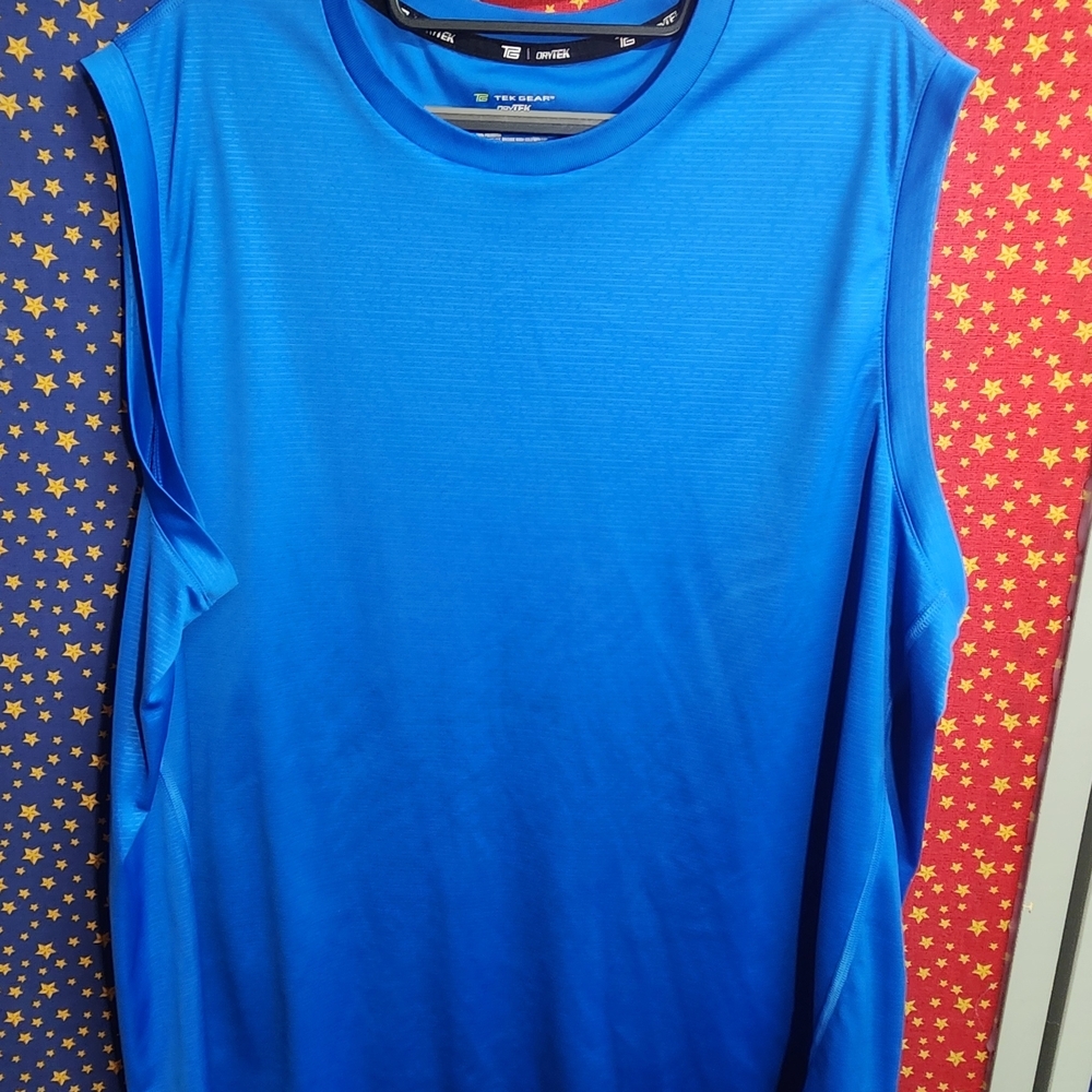 **tek gear Men’s Blue Performance Tank Top**